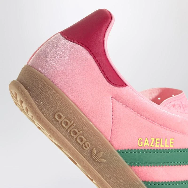 Adidas Gazelle Indoor Court Green/Glow Pink/Gum velvet Sneaker 6