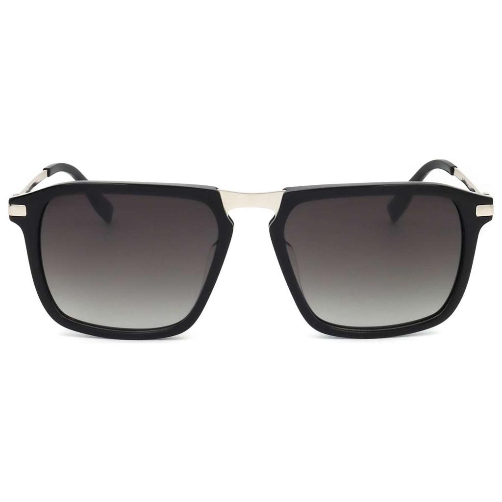 TRUSSARDI Trussardi Men's Black Square Polarized Sunglasses