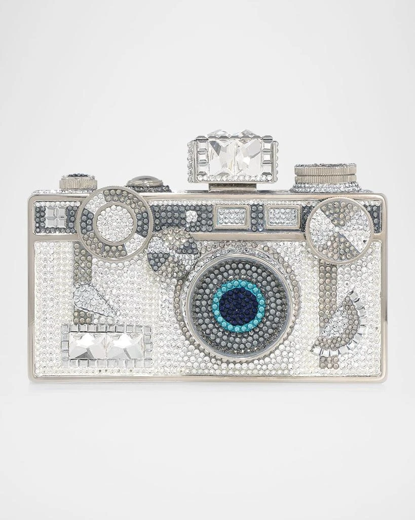 Judith Leiber Zoom Camera Crystal Clutch Bag 1