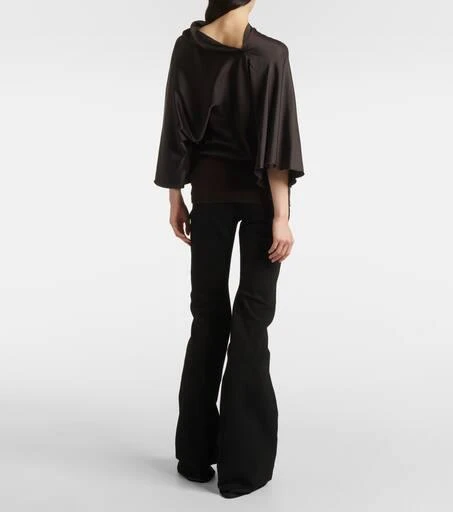Rick Owens Cylinder draped satin top 3