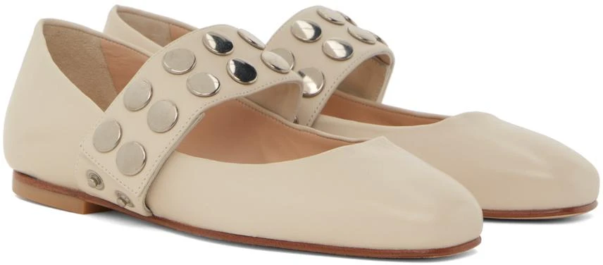 Molly Goddard SSENSE Exclusive Off-White Carla Ballerina Flats 4
