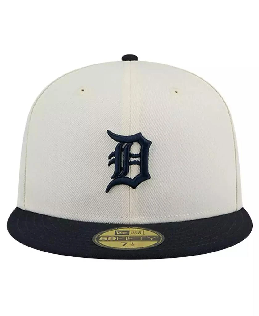New Era Men's White Detroit Tigers Evergreen Chrome 59Fifty Fitted Hat 4