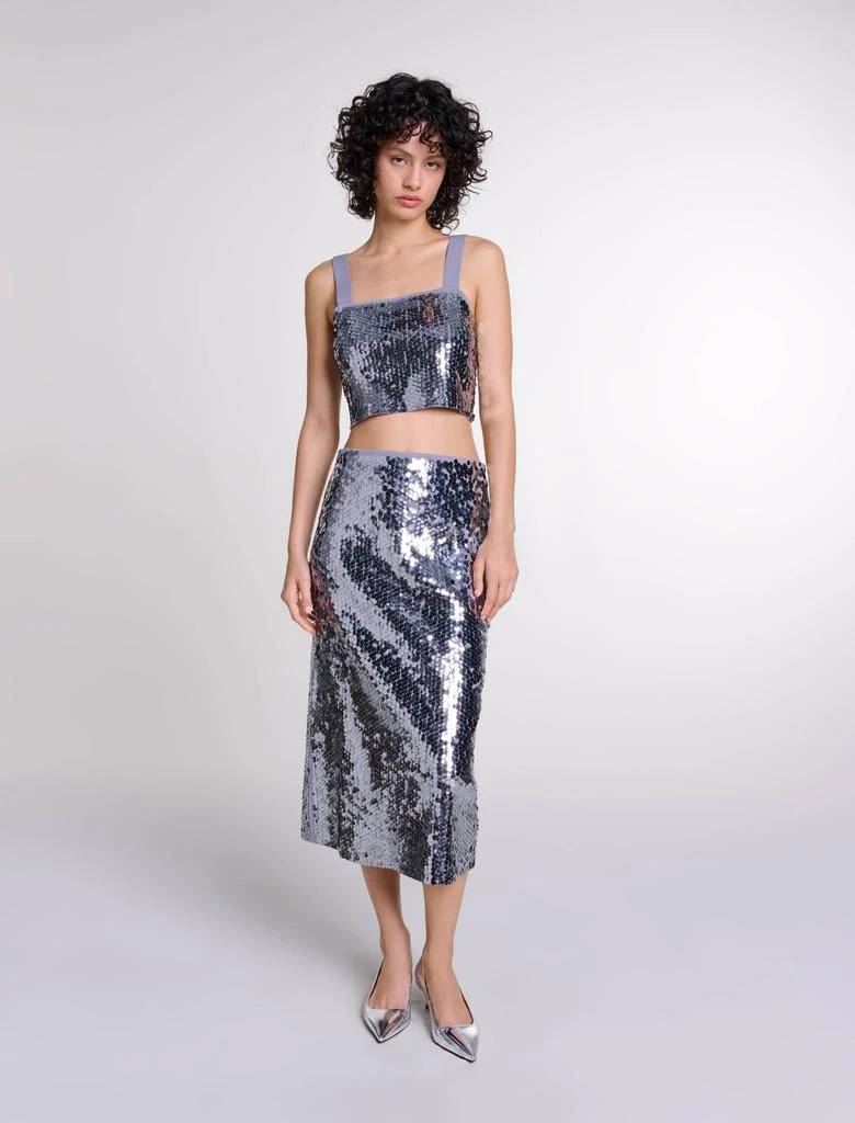 Maje Maje Woman's polyamide Sequinned knit top for Fall/Winter 1
