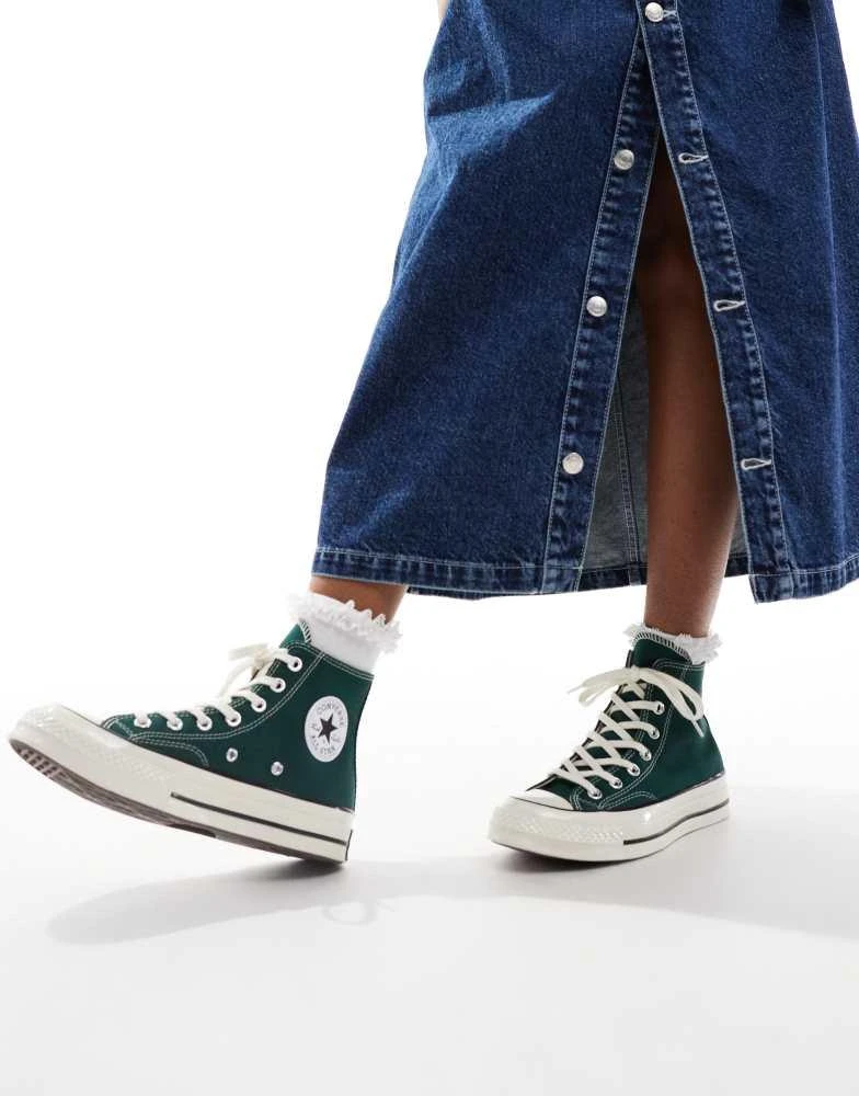 Converse Converse Chuck 70 Hi trainers in dark green 1