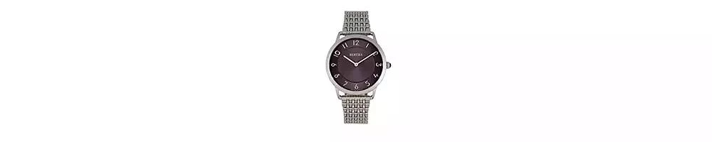BERTHA Quartz Abby Collection Silver And Black Stainless Steel Watch 33Mm 3