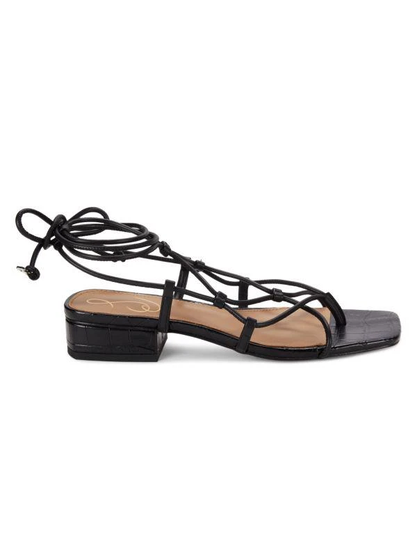 Sam Edelman Daffy Lace Up Block Heel Sandals 1