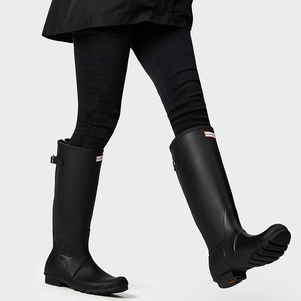 Hunter HUNTER WOMEN'S ORIGINAL BACK ADJUSTABLE WELLIES - BLACK 6