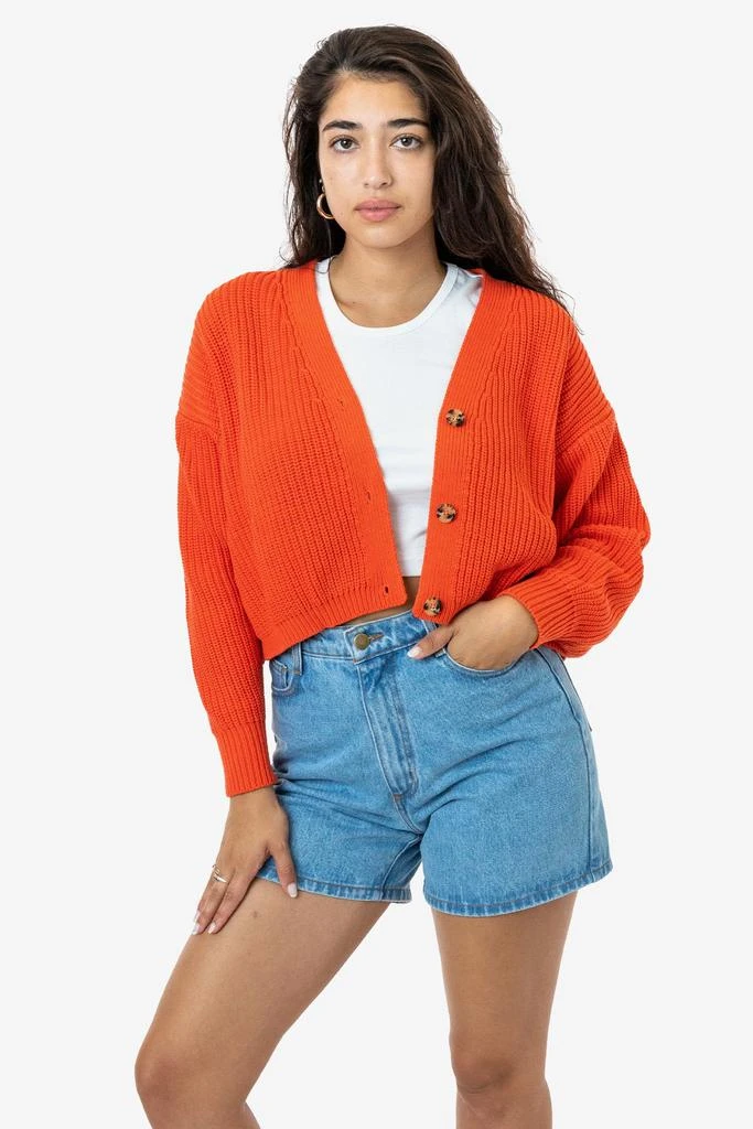 Los Angeles Apparel FM35GD - Fisherman Cropped Cardigan 18