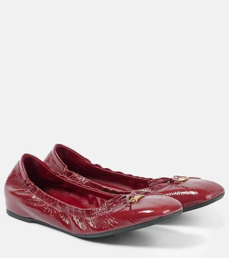 Valentino VLogo Signature patent leather ballet flats 1