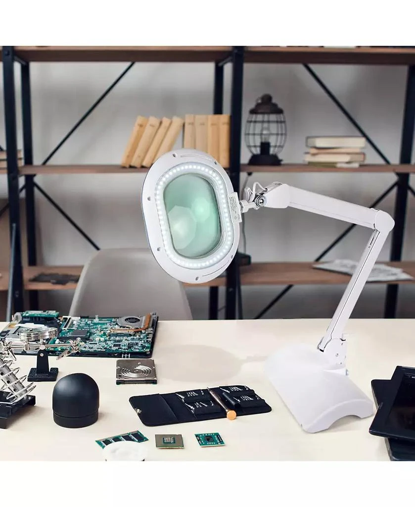 Brightech Lightview Pro LED 2-in-1 Magnifier Floor or Desk Lamp (2.25x) 5 Diopter 3