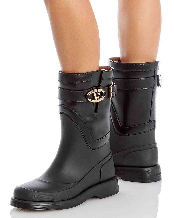 Valentino Women's Buckle Rain Boots 2