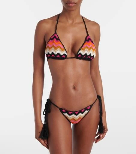ANNA KOSTUROVA Striped cotton bikini bottoms 2