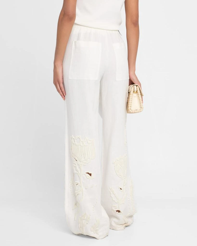 Dorothee Schumacher Embroidered Beauty Linen Pants 3