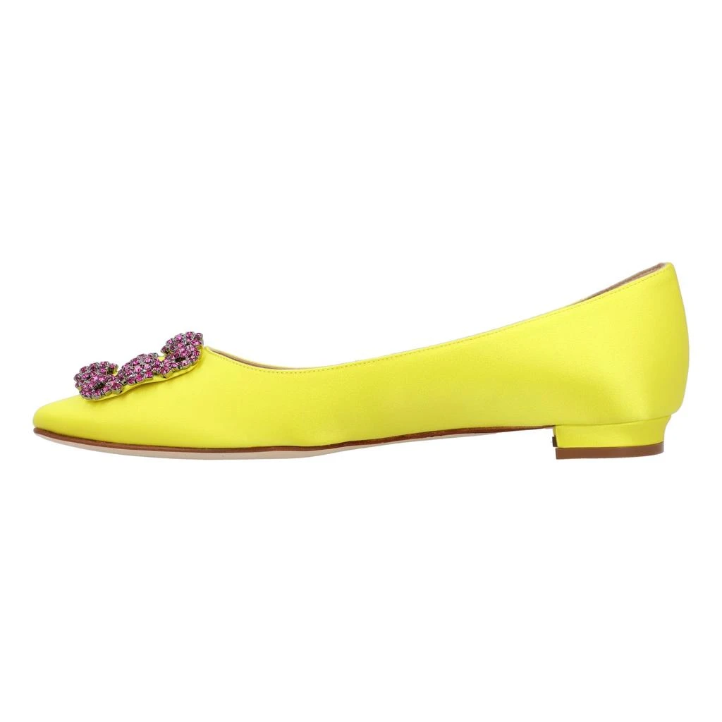 Manolo Blahnik Hangisi Flat Yellow 6