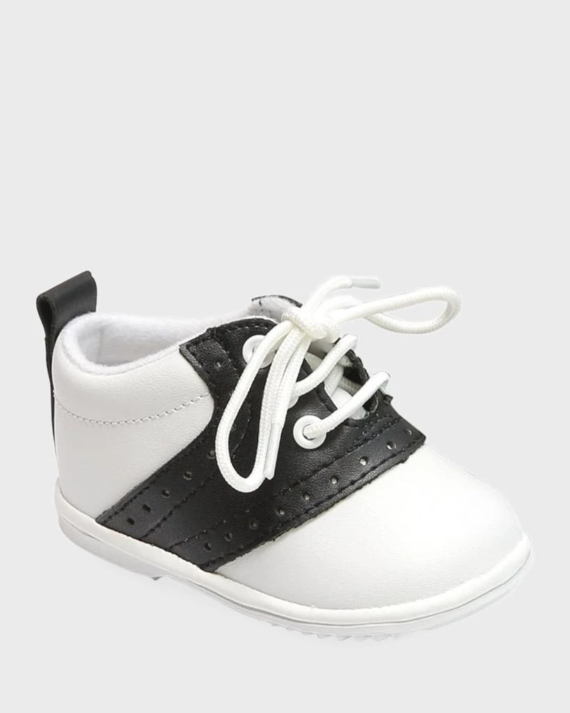 L'Amour Shoes Boy's Austin Two-Tone Leather Saddle Oxford Shoes, Baby 1