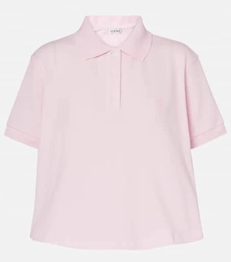 Loewe Anagram cotton piqué polo shirt 1