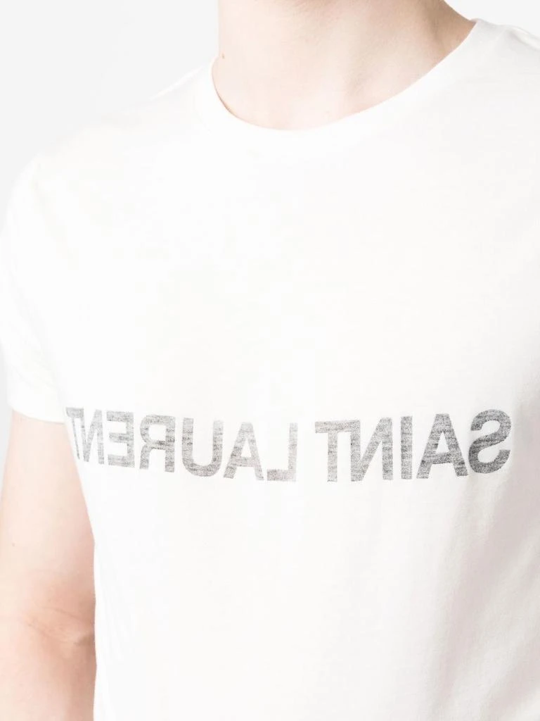 Yves Saint Laurent WHITE COTTON T-SHIRT 5