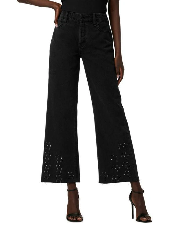 Hudson Rosie High Rise Wide Leg Ankle Jeans 1