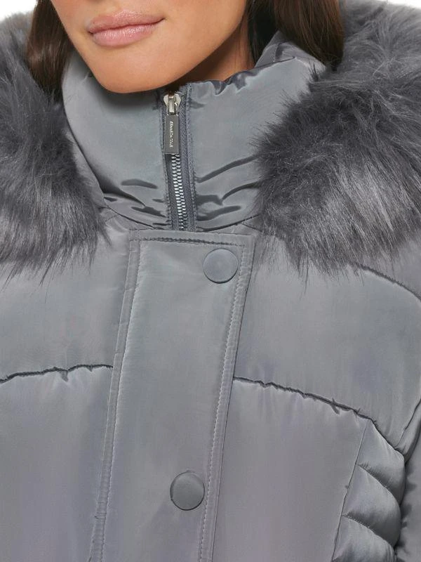 Kenneth Cole Faux Fur Trim Puffer Coat 3