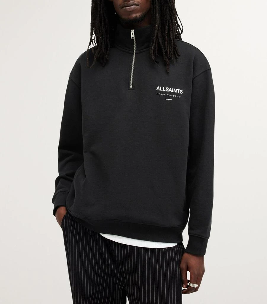 ALL SAINTS Cotton Half-Zip Underground Sweatshirt 4