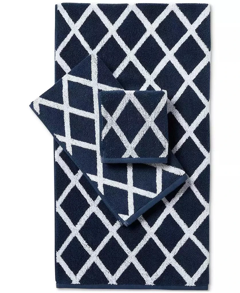 Ralph Lauren Sanders Diamond Cotton Bath Towel, 30" x 56" 2