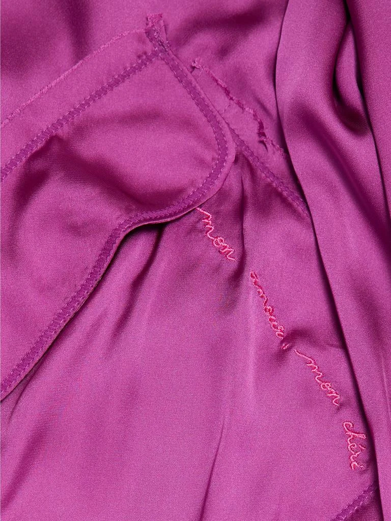 Free People Like Honey Satin Pajama Shirt 7