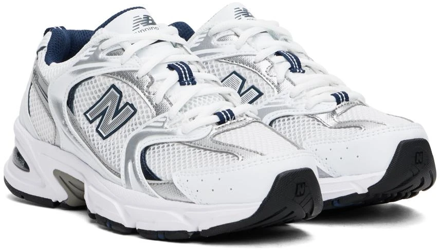 New Balance White 530 Sneakers 4