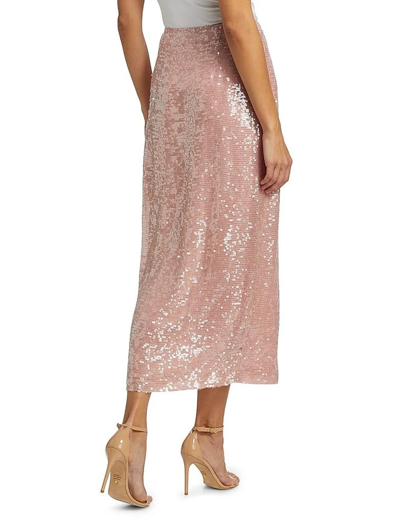 LAPOINTE Sequined High-Slit Maxi-Skirt 5