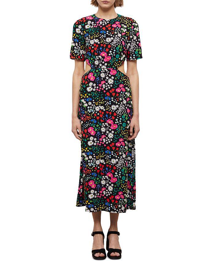 The Kooples Joyful Flowers Midi Dress