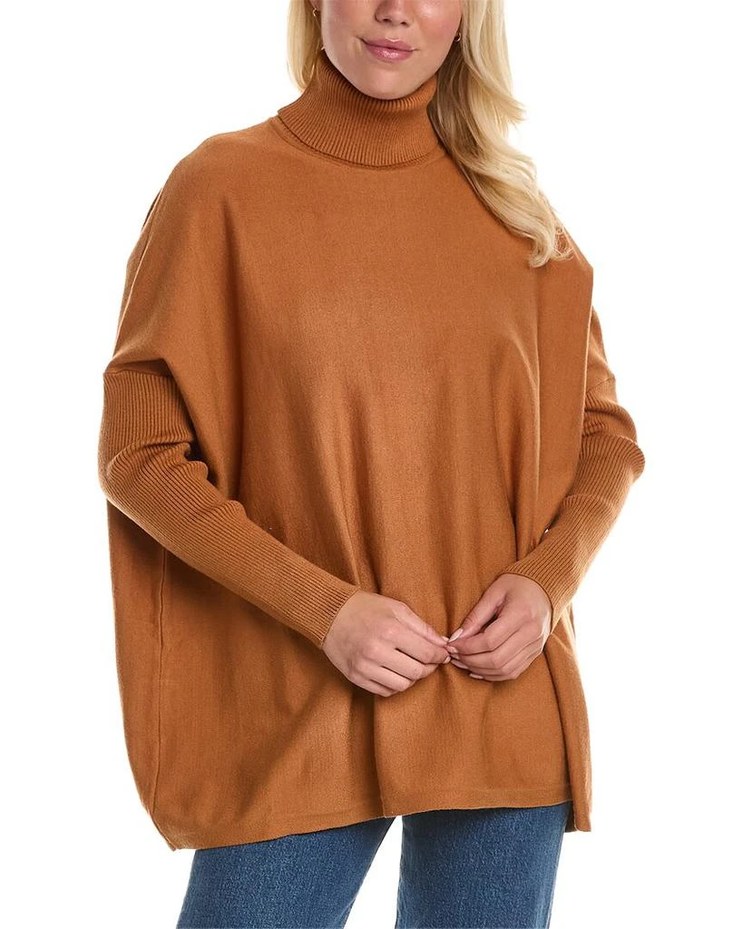 Joan Vass Turtleneck Boxy Pullover 1