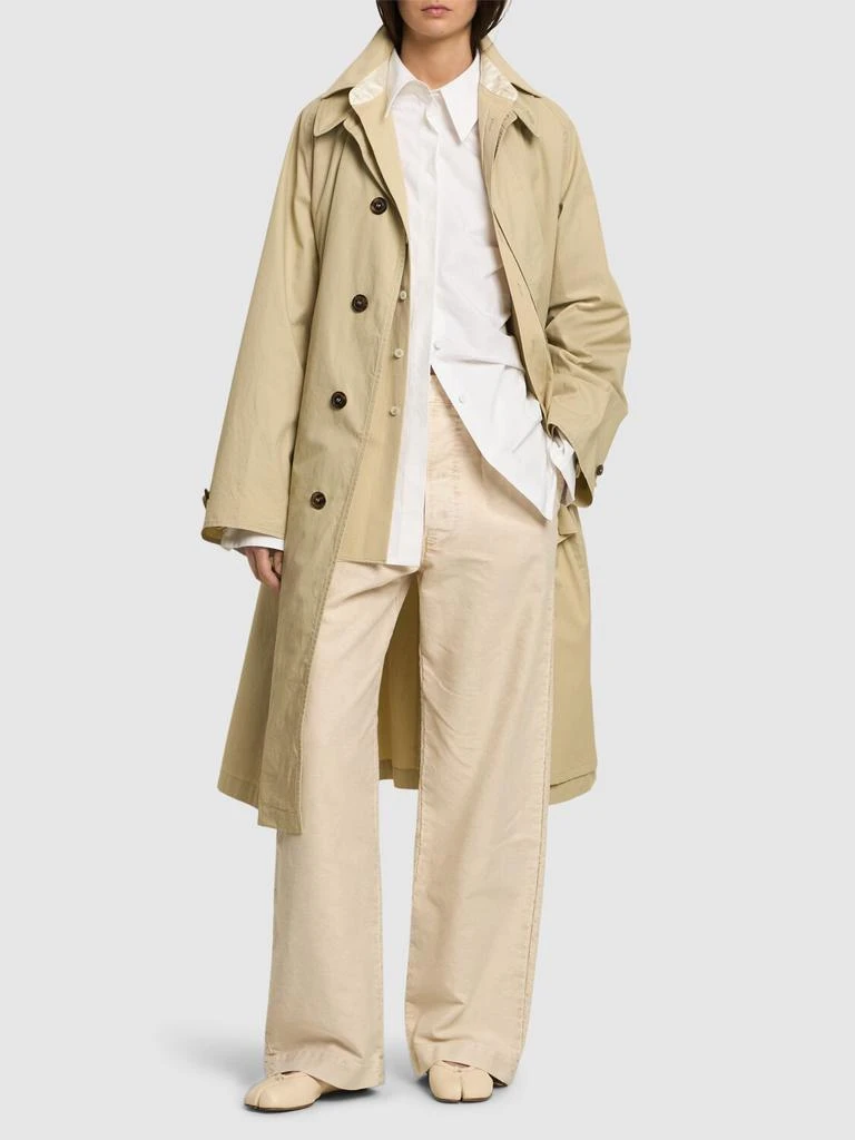 MAISON MARGIELA Mid Rise Cotton Wide Pants 1