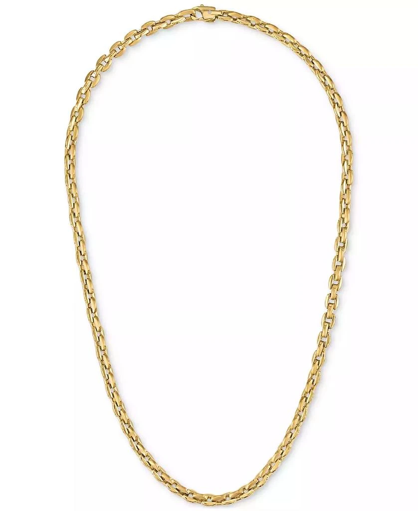 Esquire Men's Jewelry Rounded Box Link 22" Men's Chain Necklace, Exclusively for Macy's 6