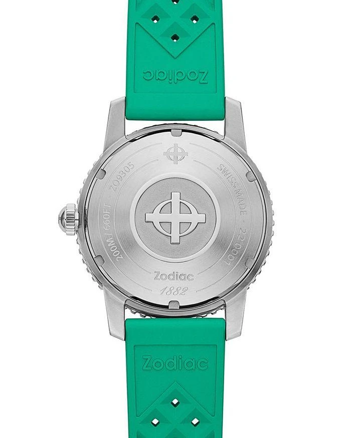 ZODIAC Compression Diver Automatic Rubber Strap Watch, 40mm 5