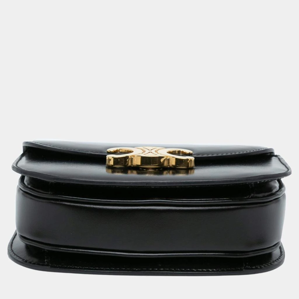 Celine   Celine Black Mini Shiny Calfskin Besace Clea Satchel 3