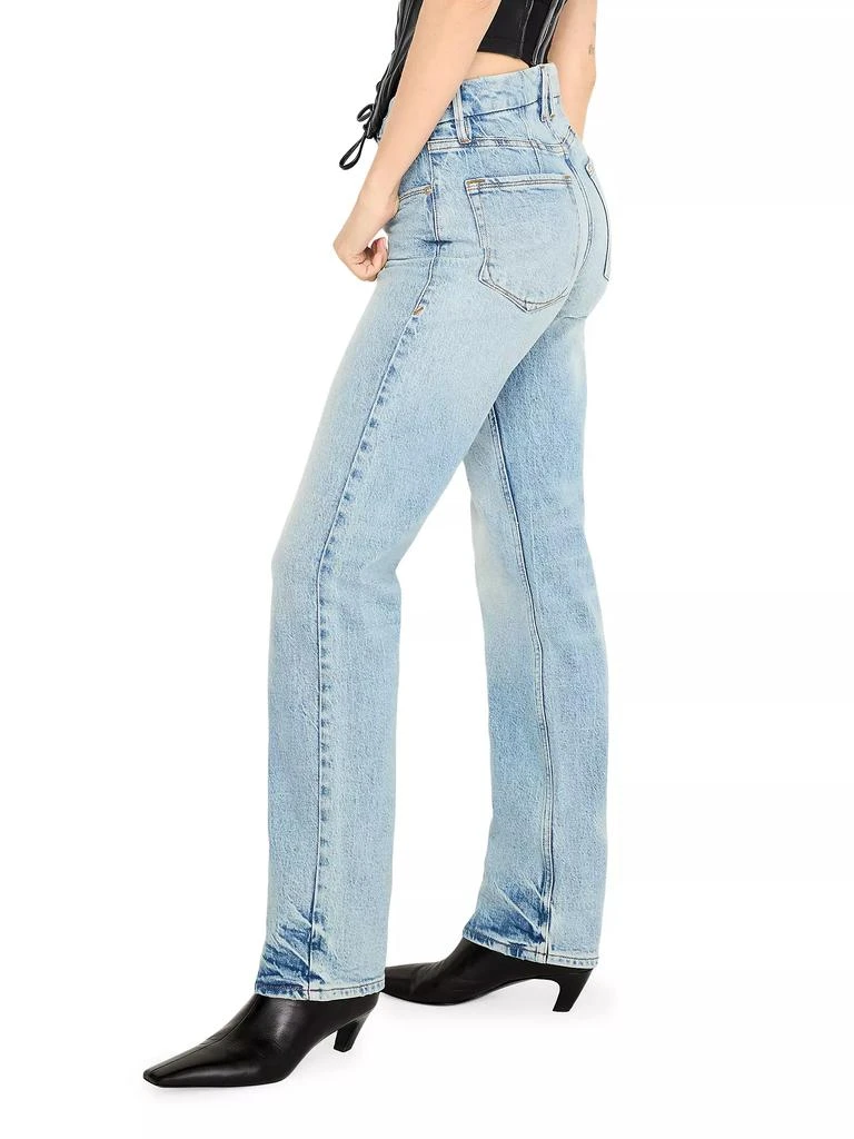 Good American Good Icon Straight Jeans 4