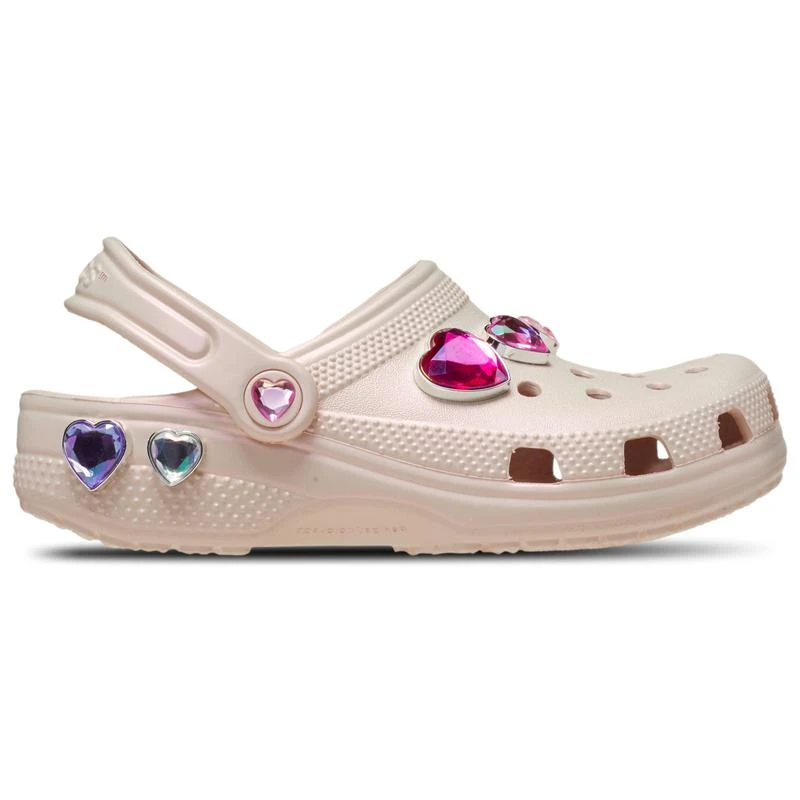Crocs Crocs Classic Iridescent Hearts Clogs - Girls' Grade School 1