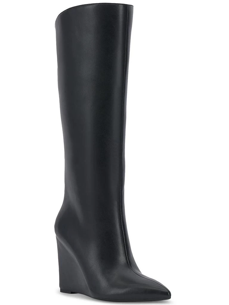 INC International Appile Womens Faux leather Pointed toe Knee-High Boots 1