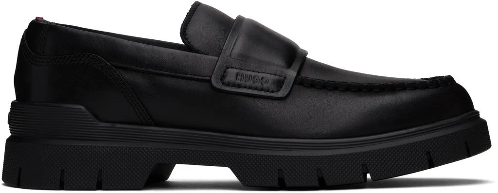 Hugo Boss Black Double Stitching Loafers 1