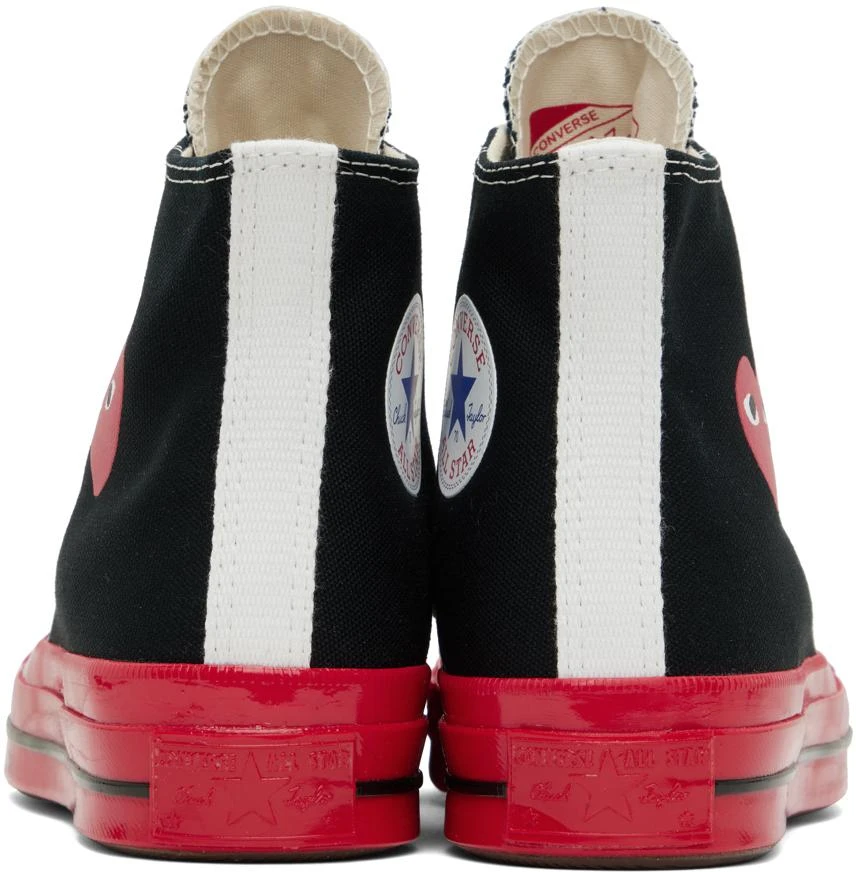 COMME des GARÇONS PLAY Black & Red Converse Edition PLAY Chuck 70 High-Top Sneakers 2