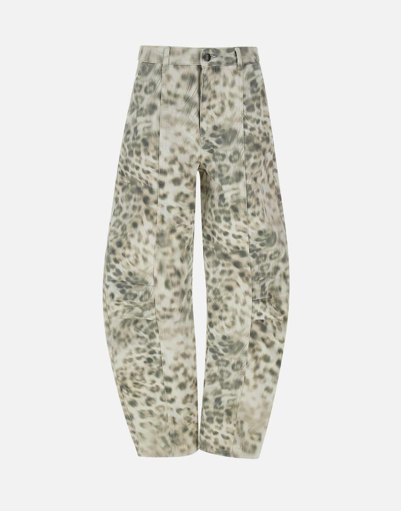 ROTATE Birger Christensen "Printed denim cargo"