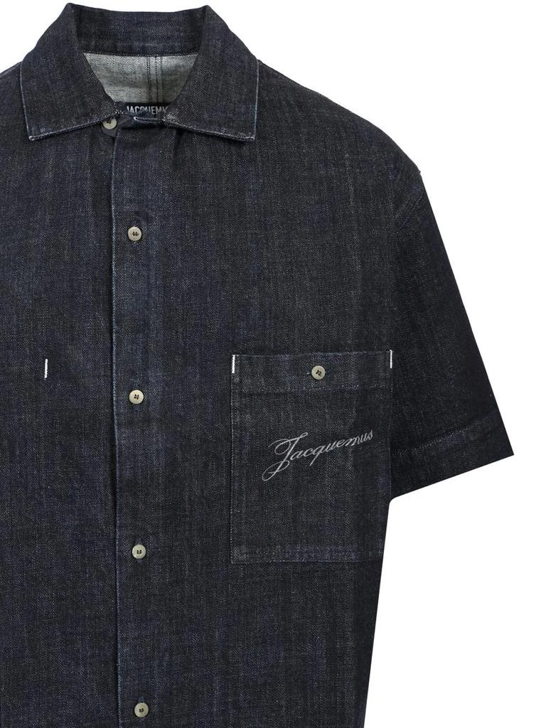Jacquemus Jacquemus Collared Short-Sleeve Denim Shirt 3
