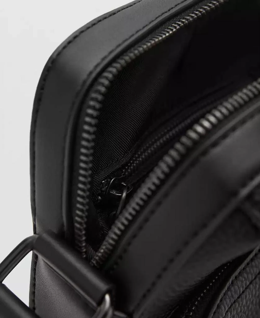 Mango Men
s Patent Faux-Leather Shoulder Bag 5