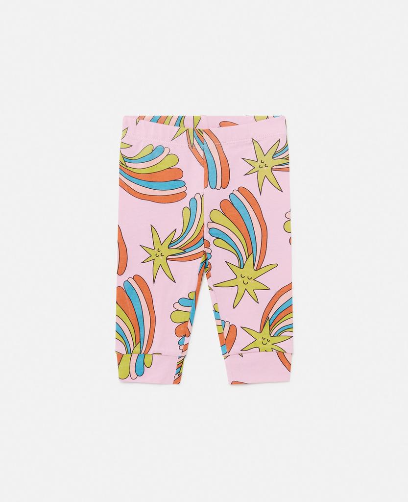 Stella McCartney Stella McCartney - Shooting Stars Leggings, Woman, Pink multicolour, Size: 24m