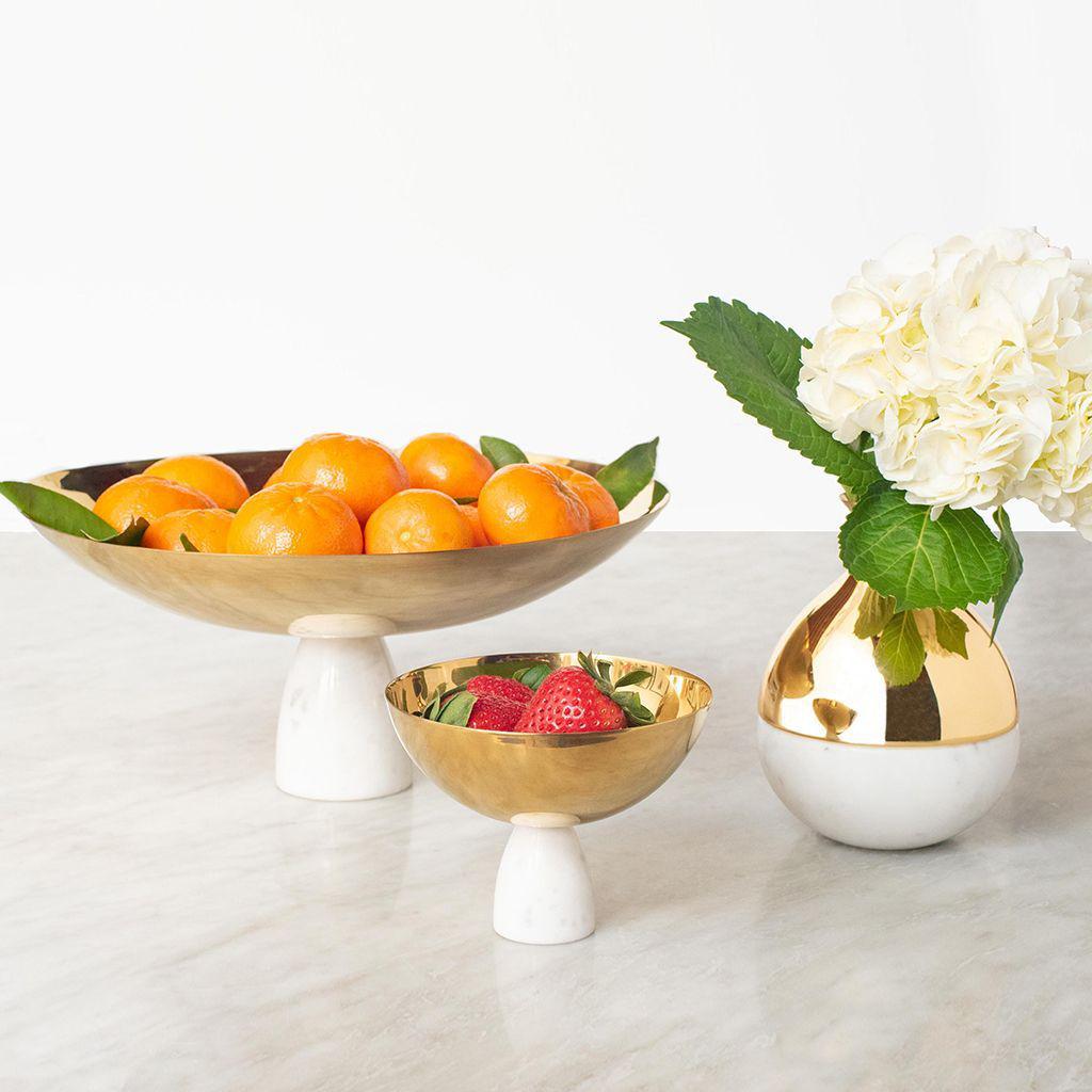 ANNA New York Coluna Nut Bowl Marble & Gold