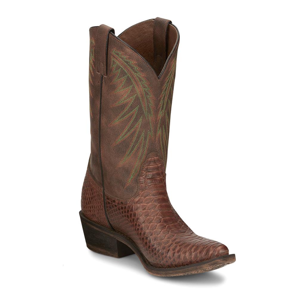 Nocona Boots Carlita Rodeo Snake Print Snip Toe Cowboy Boots