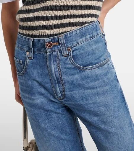 Brunello Cucinelli High-rise straight jeans 4