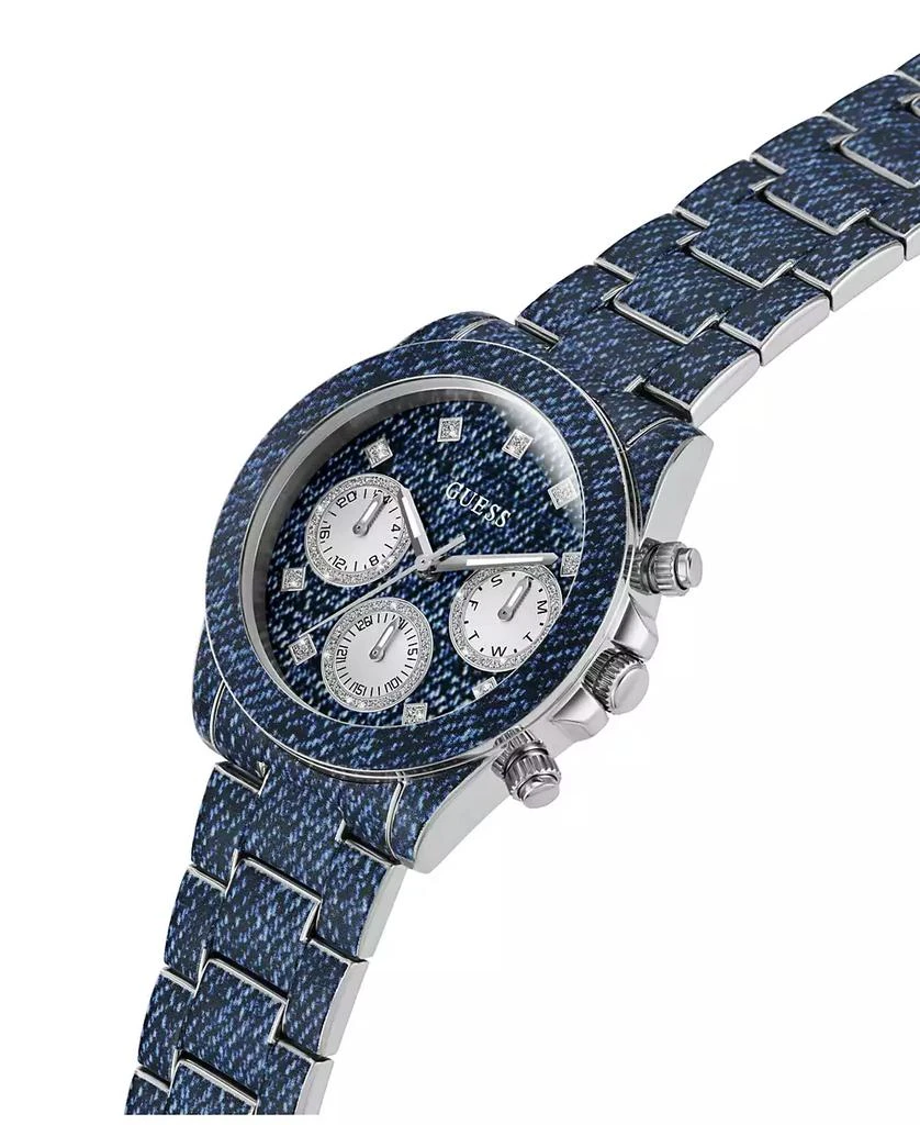 GUESS Women's Multi-Function Blue Steel Watch 38mm 3