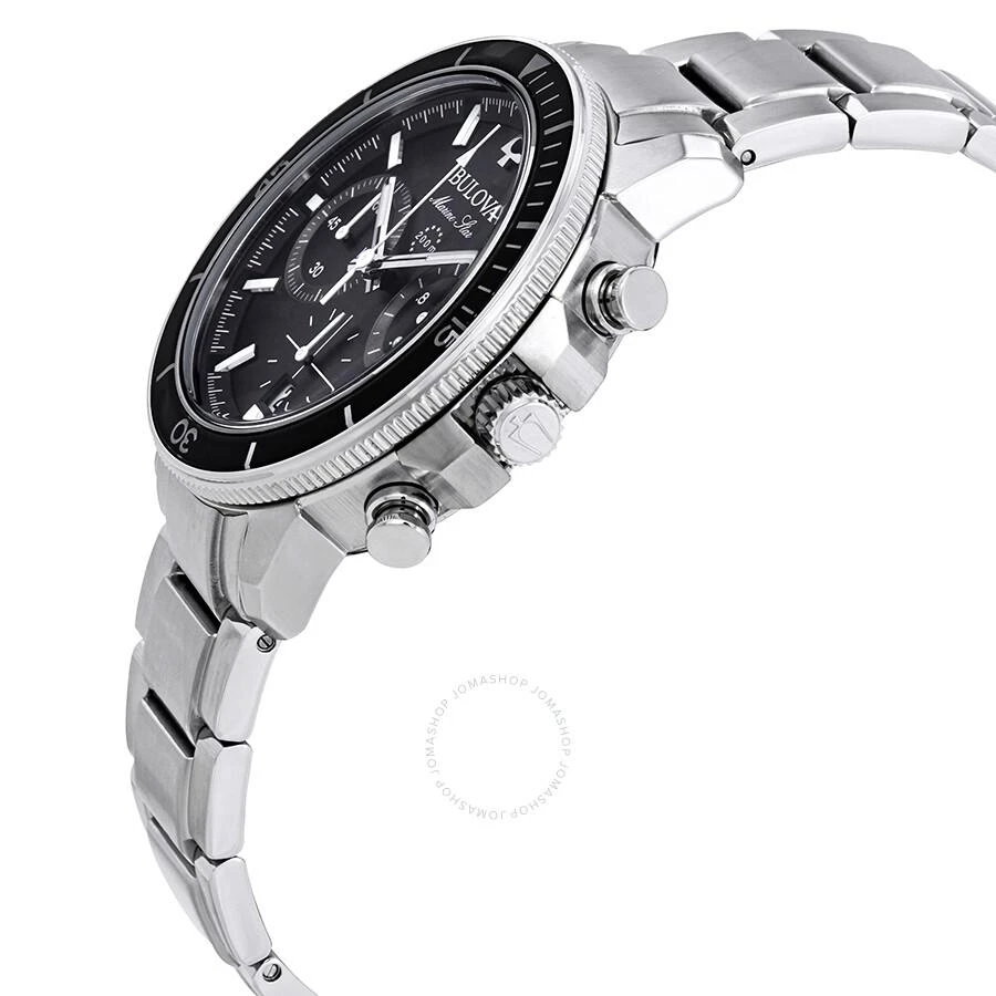 Bulova Marine Star Chronograph Black Dial Men's Watch 96B272 2