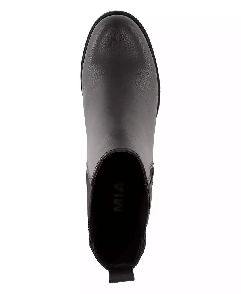 MIA Women's Jody Lug Sole Wide-Width Chelsea Booties 4