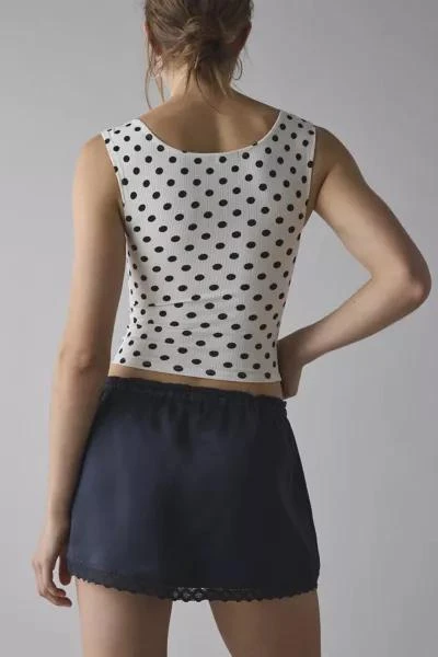 Kimchi Blue Kimchi Blue Rea Lace-Trim Satin Micro Mini Skirt 3
